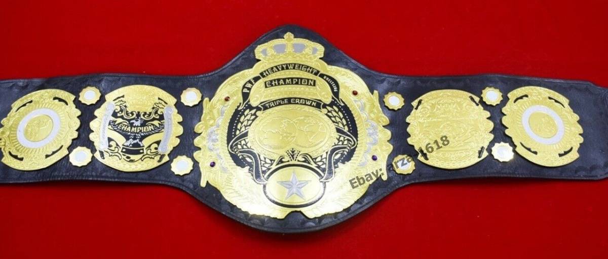 海外 限定品 送料込み プロレス PWF Triple Crown Heavyweight Wrestling チャンピオン 優勝 ベルト 高品質 レプリカ 5