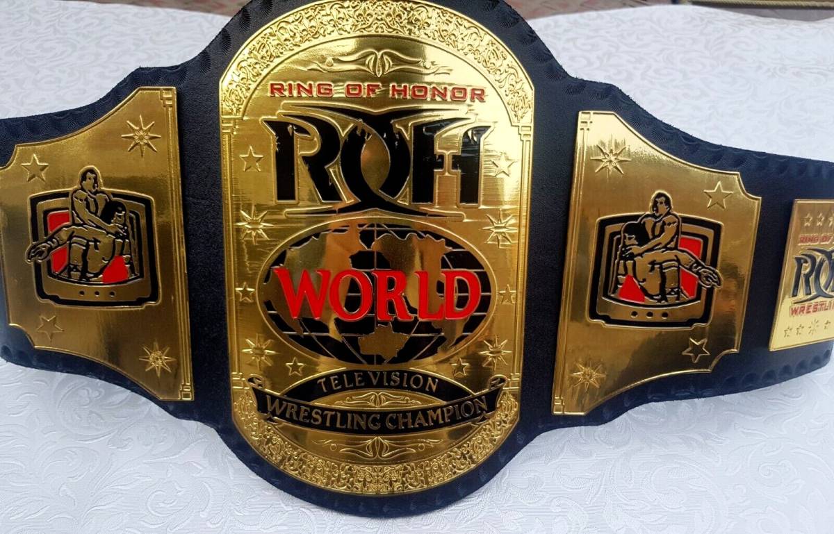 海外　限定品　送料込み プロレス　ROH リング・オブ・オナー チャンピオン 優勝　ベルト　高品質　レプリカ 5_画像1