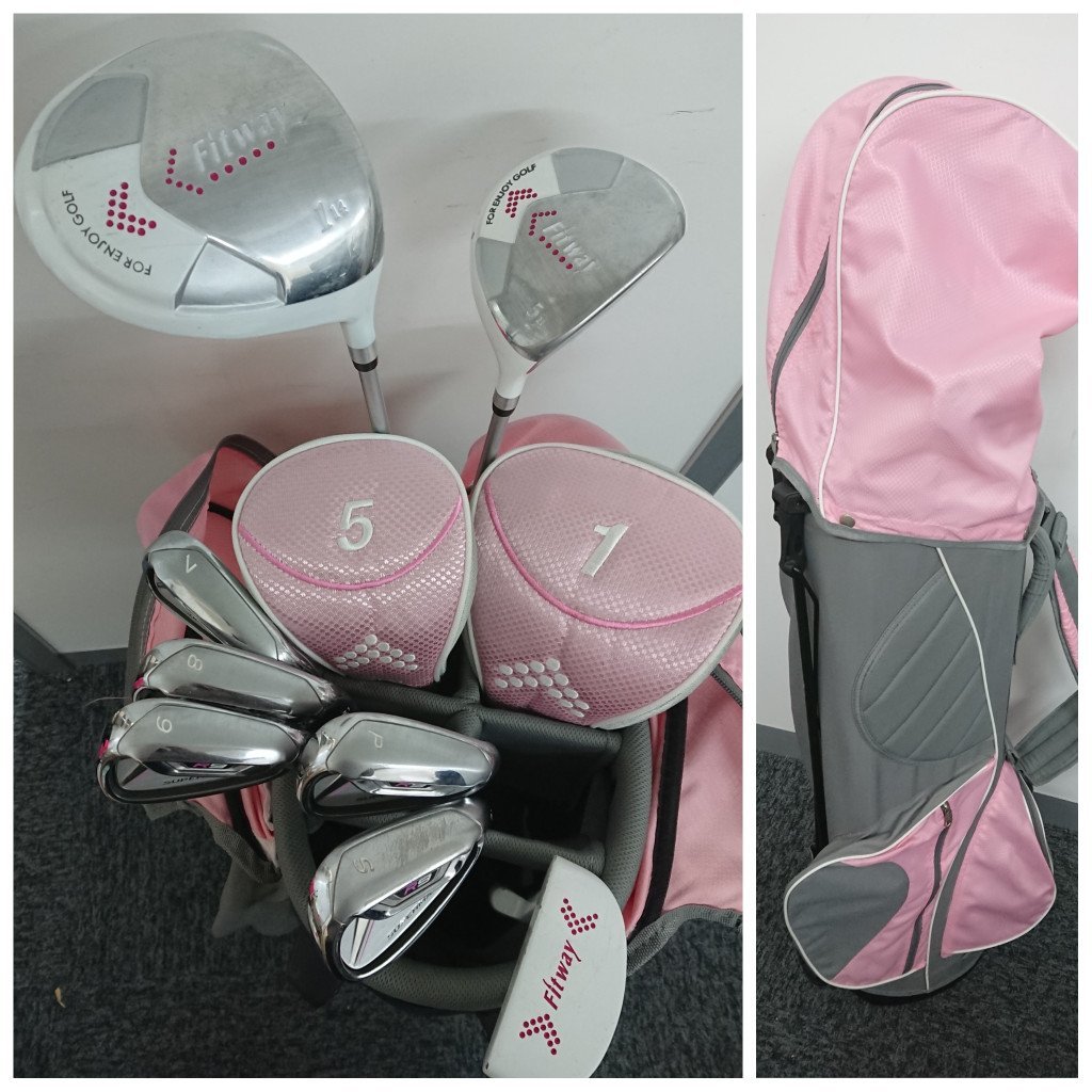 【予約】ゴルフレディースゴルフクラブセット(fitway他)バッグ(taylormade) www