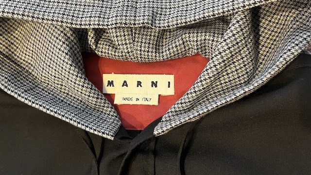 都内直営店購入 Marni Drawstring Hoodie LS Shirt CUMU0195RRTW839 44