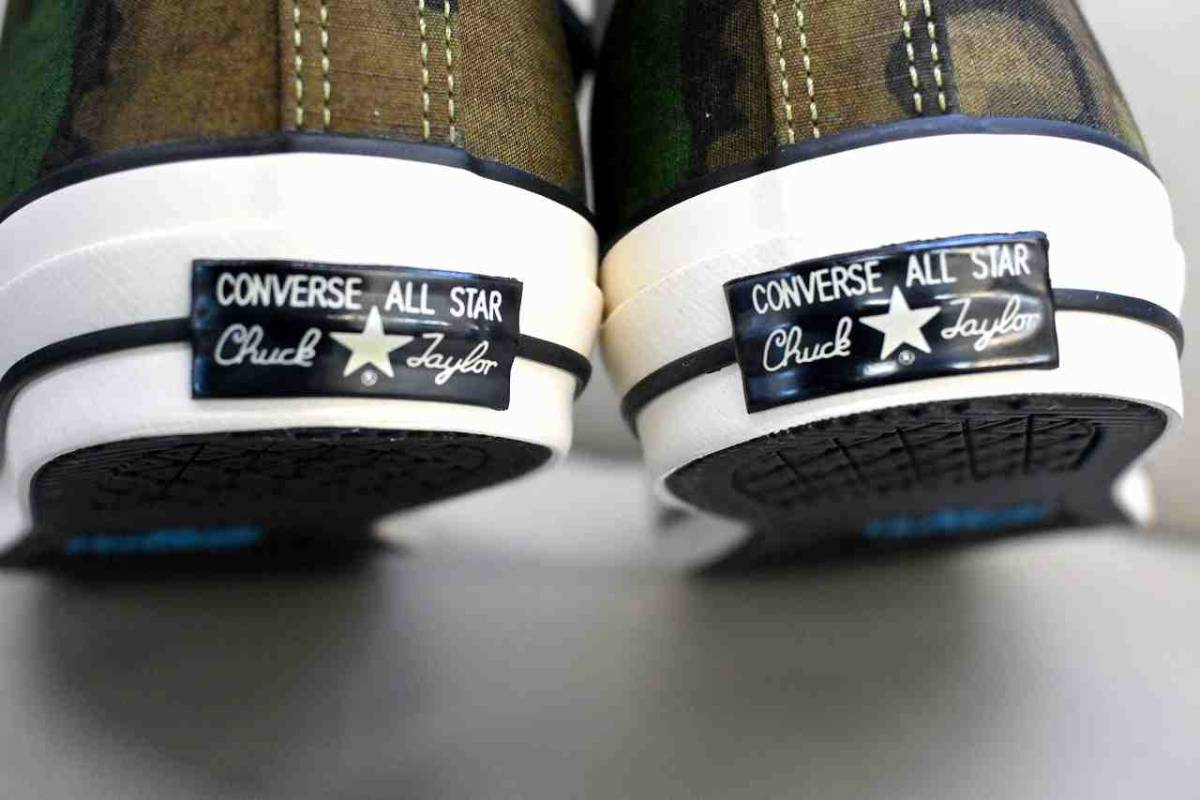 新品未使用 CONVERSE コンバース ALL STAR 100 迷彩 カモ 1SC593 カーキ オリーブ 送料無料 US8.5 27センチ_画像4