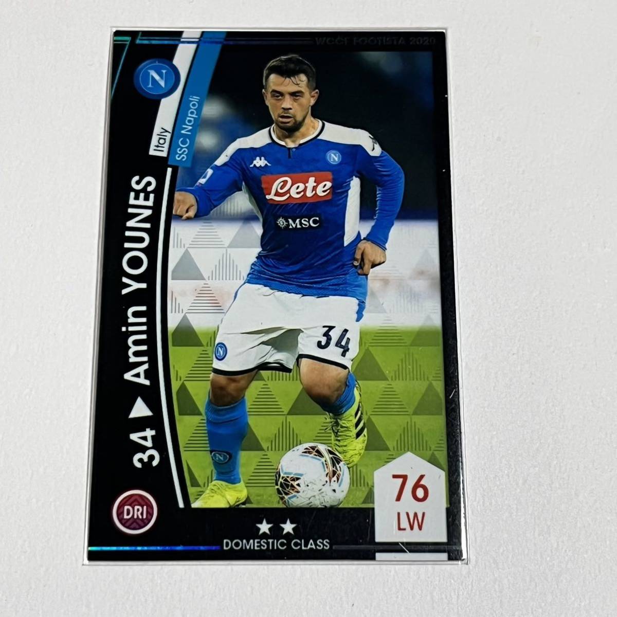 ♪♪WCCF FOOTISTA 2020 EX アミン・ユネス Amin Younes SSC Napoli RU前 ♪三点落札で普通郵便送料無料♪_画像1