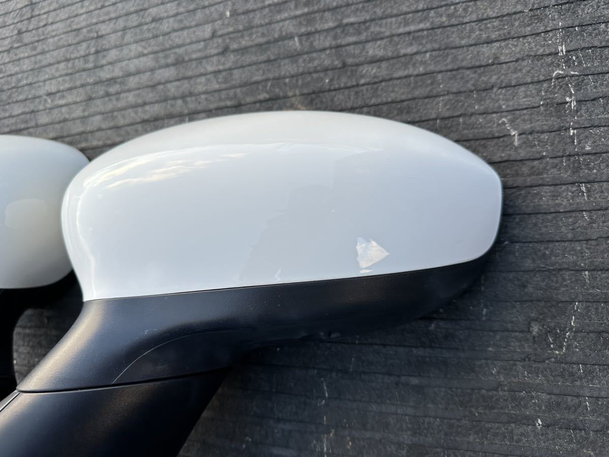  beautiful goods Fiat 500 original door mirror left right set white FIAT500 31209 31212 side mirror 