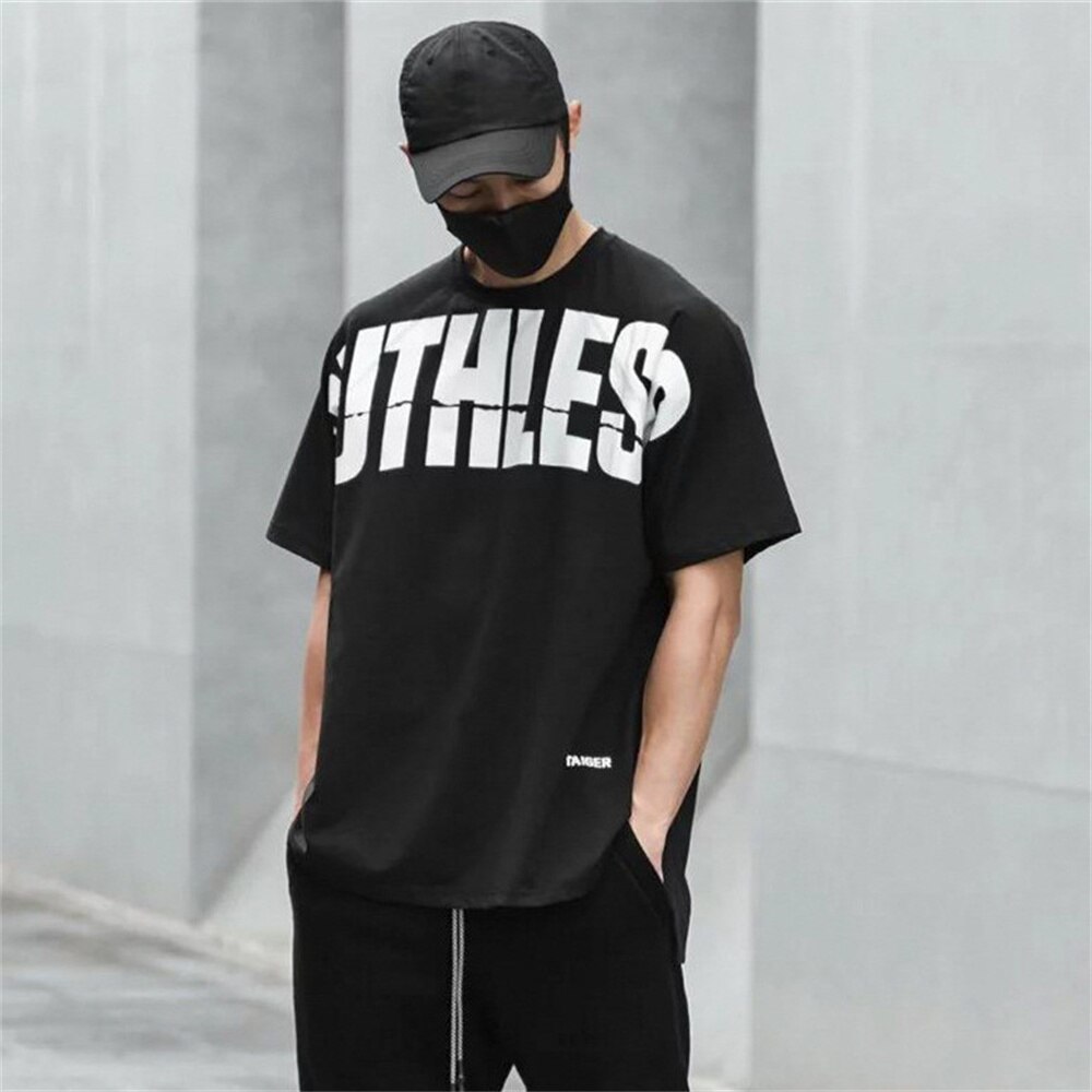 【送料無料】TAIGER Tシャツ RUTHLESS 黒 Mサイズ☆トレーニング ジムウェア_Black