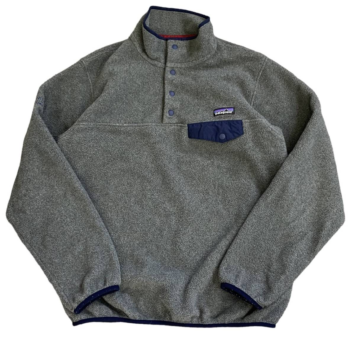 ネット限定】 15年製 patagonia SYNCHILLA スナップT M グレー ブルー