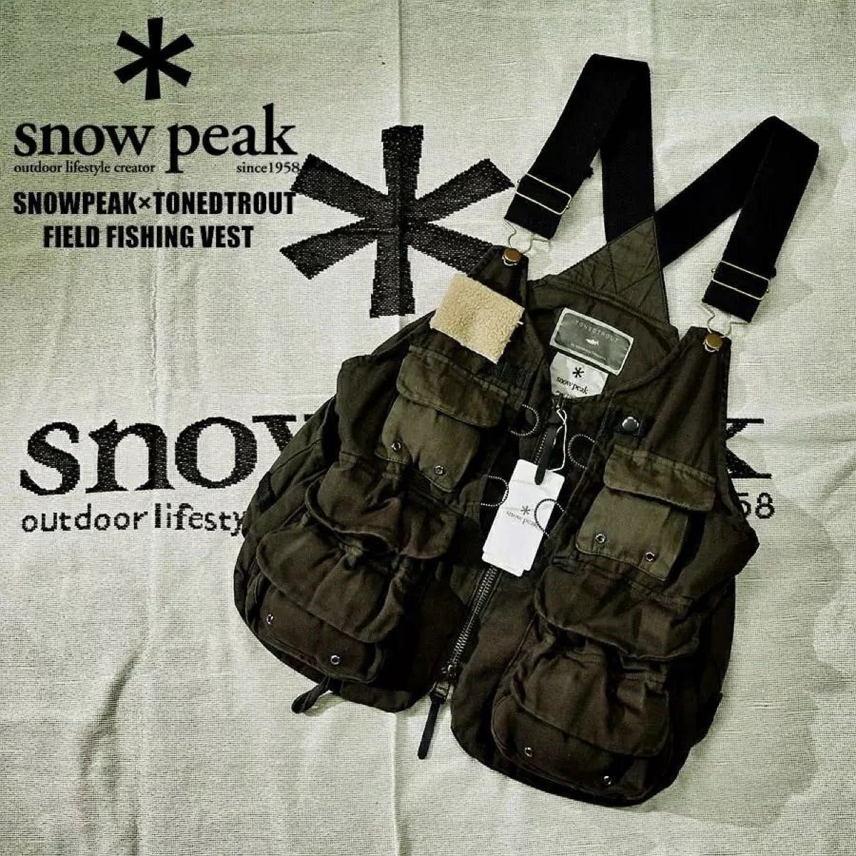 スノーピークSnow Peak x TONEDTROUT定番 ベスト