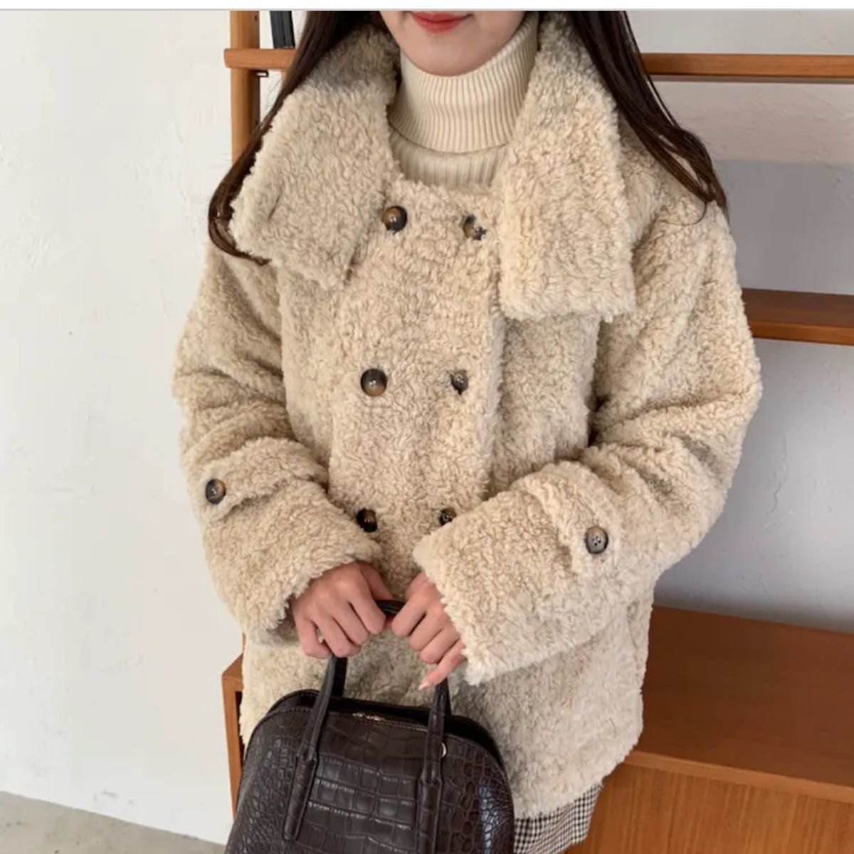 mellowneon ボアコート beige|PayPayフリマ