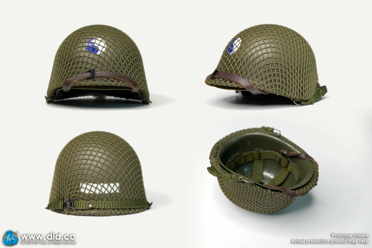 [a Pam ]1/6 doll parts :DID made :WWII America army fake equipment net attaching M1 helmet 