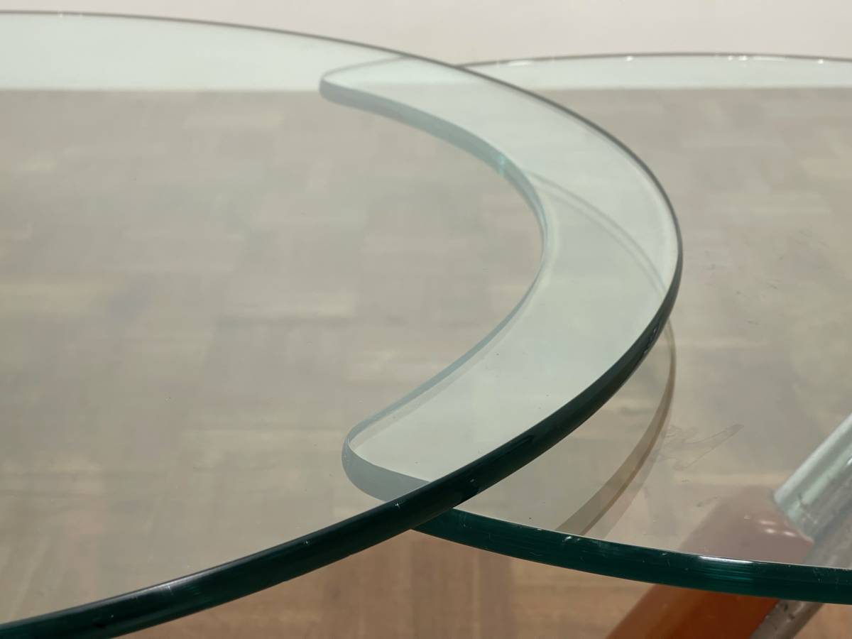 ドイツ製 Ronald Schmitt チェリー材 ツインガラスセンターテーブルbr｜ロナルドシュミット サイド リビング アクタス ボーコンセプトの画像7
