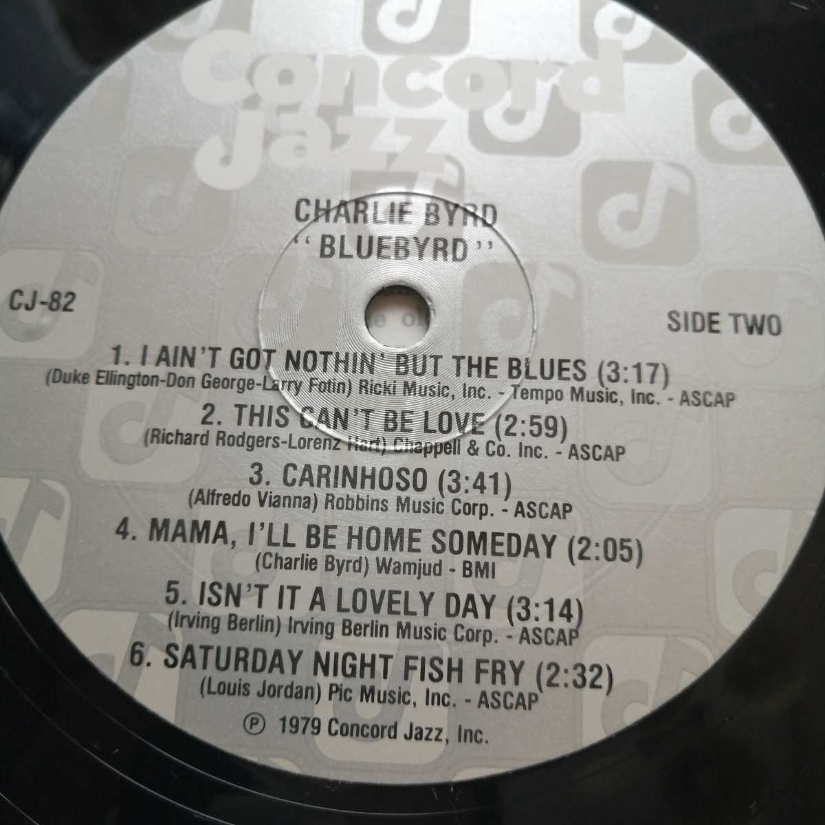 LPレコード チャーリーバード/ブルーバード Charlie Byrd/Bluebyrd 未