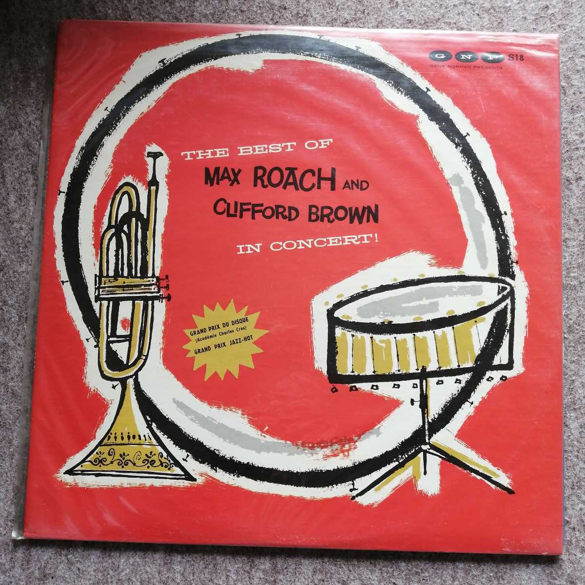 LPレコード　マックス・ローチ&クリフォード・ブラウン　イン・コンサート!　MAX ROACH AND CLIFFORD BROWN/THE BEST OF/IN CONCERT!美品_画像1