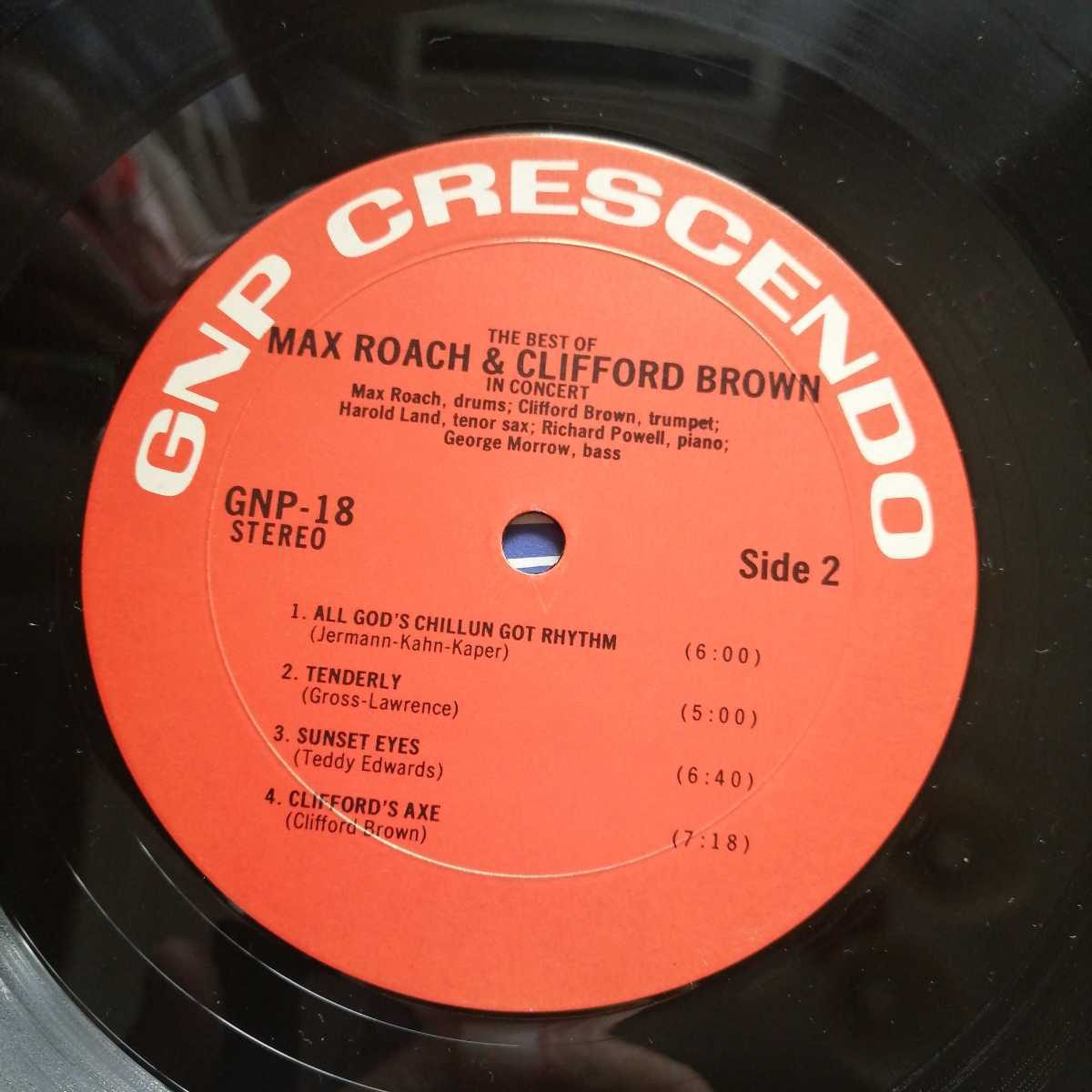 LPレコード　マックス・ローチ&クリフォード・ブラウン　イン・コンサート!　MAX ROACH AND CLIFFORD BROWN/THE BEST OF/IN CONCERT!美品_画像7