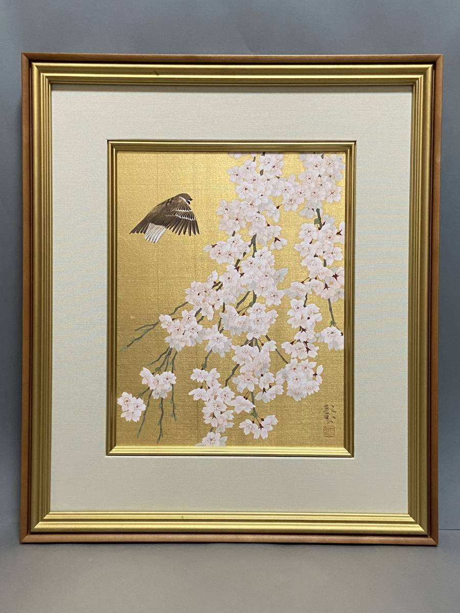 Yahoo!オークション - 【純】鈴木 紀和子「日本画6号”花風”共 Yahoo!オークション - 【純】鈴木 紀和子「日本画6号”花風”共