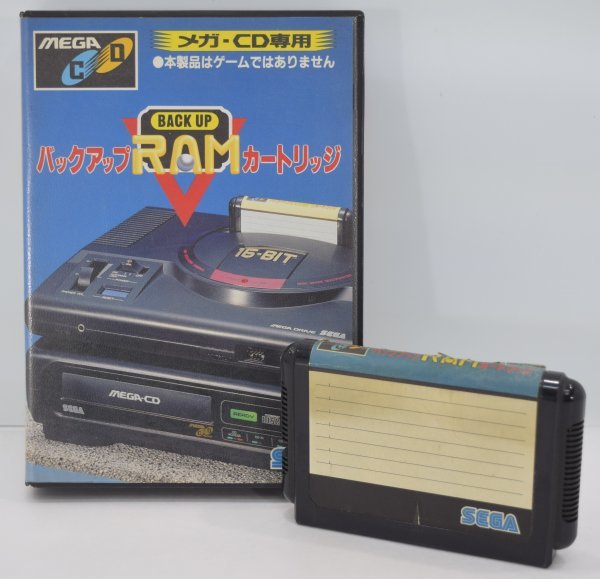 メガCD バックアップRAMカートリッジ メガドライブ セガ SEGA メガCD バックアップRAMカートリッジ 動作未確認