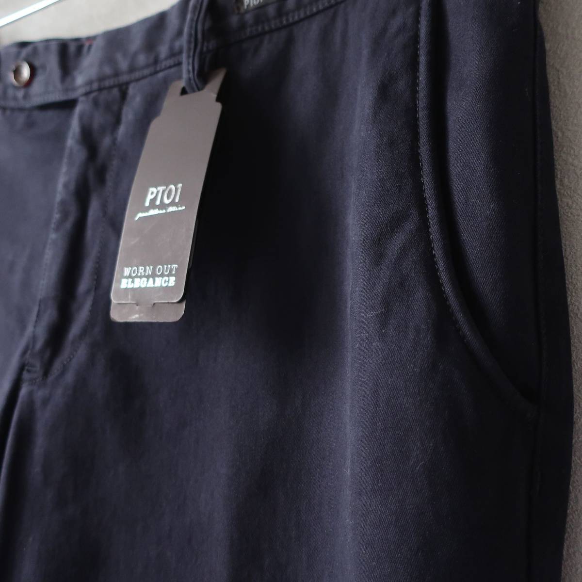  new goods PT01pi- tea Zero One men's stretch chinos skinny slim pants PT TORINO dark blue dark navy 54 3XL 4L size 