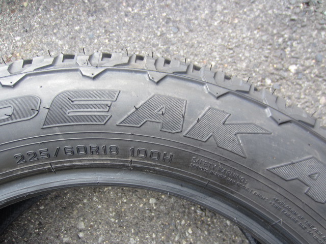 ファルケン WILDPEAK A/T 225/60R18 新車外し 4本セット 【訳あり