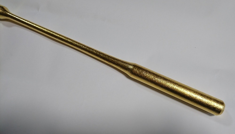 石目堆漆塗圓龍寺全籐倍7号(朱に金箔) (木魚バイ 石目堆漆塗圓龍寺全籐倍7号(朱に金箔) (木魚バイ