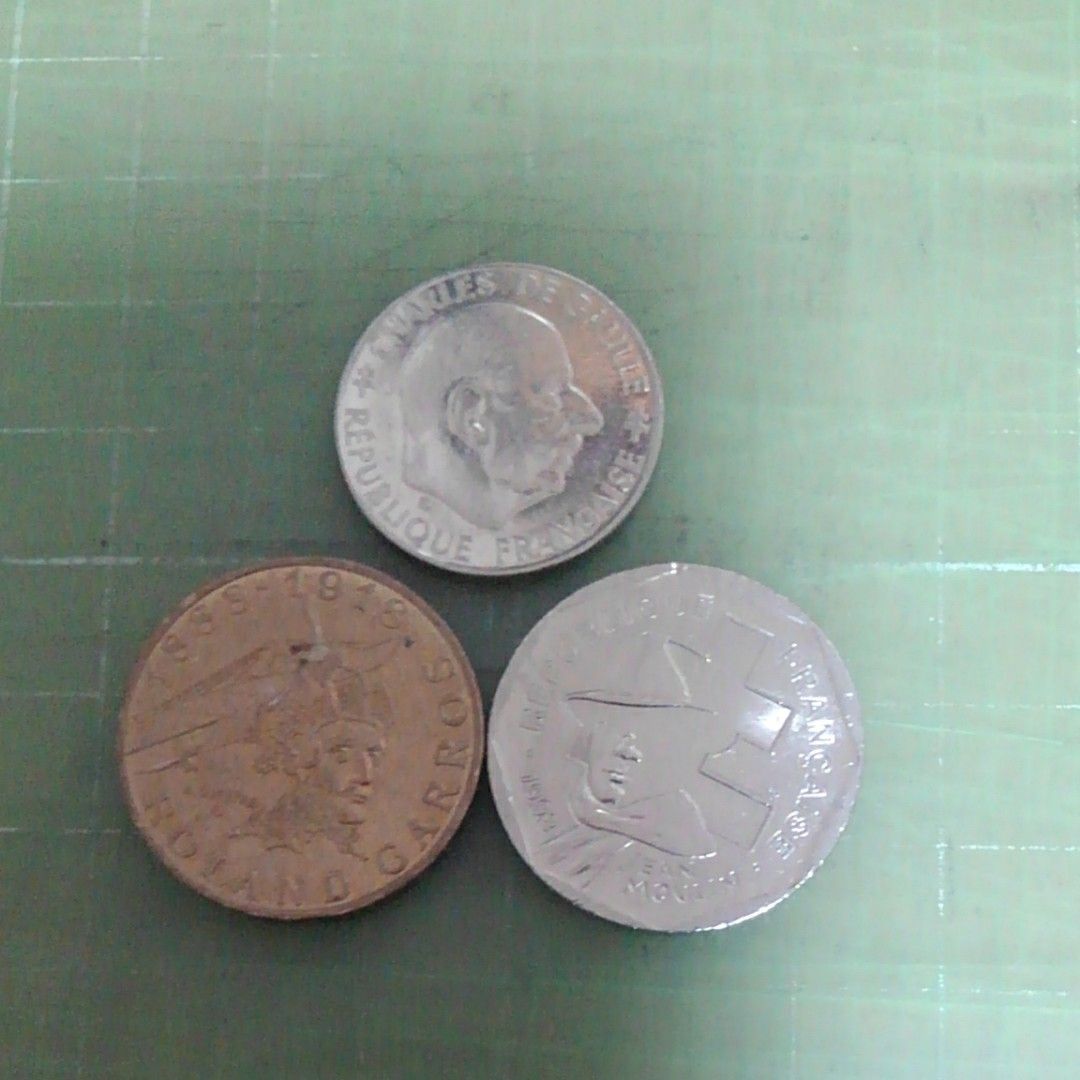 フランス記念硬貨×３枚