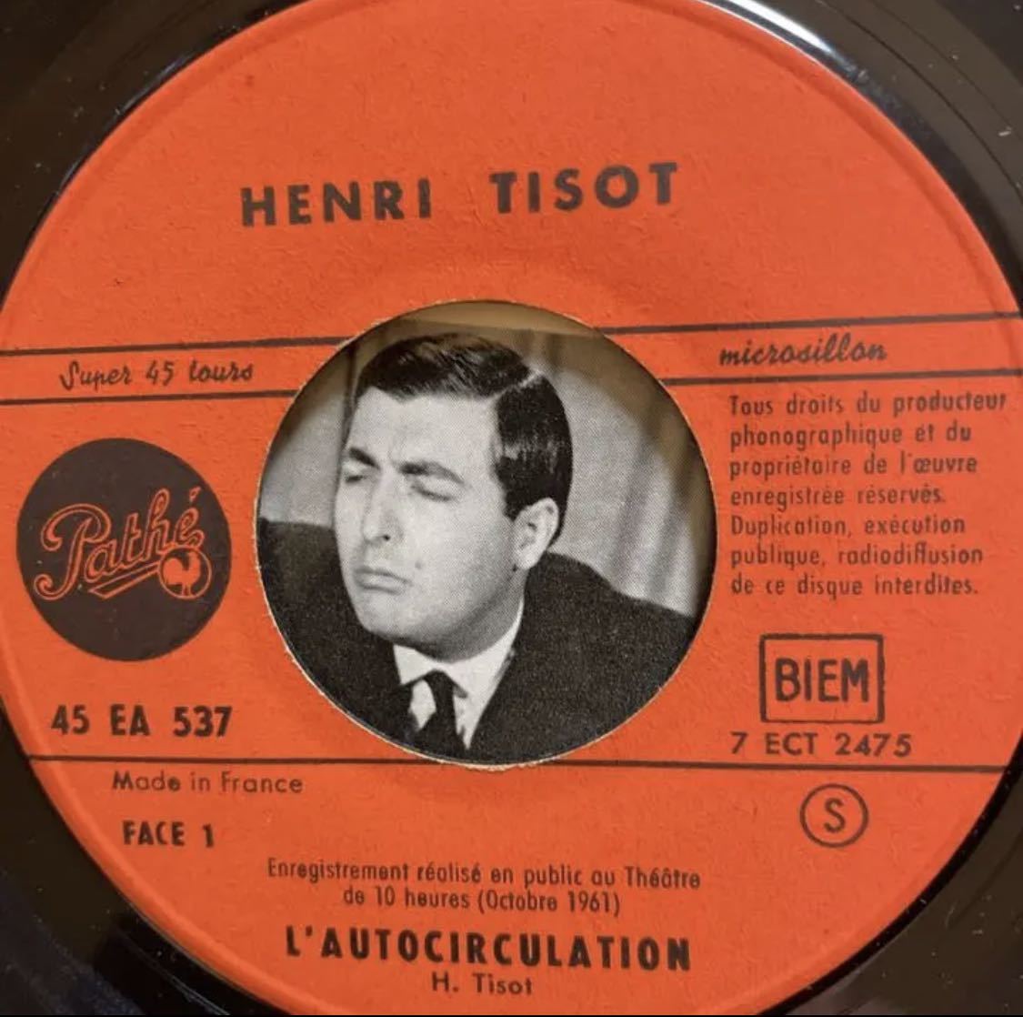 Henri Tisot L'autocirculation フランスORG_画像4