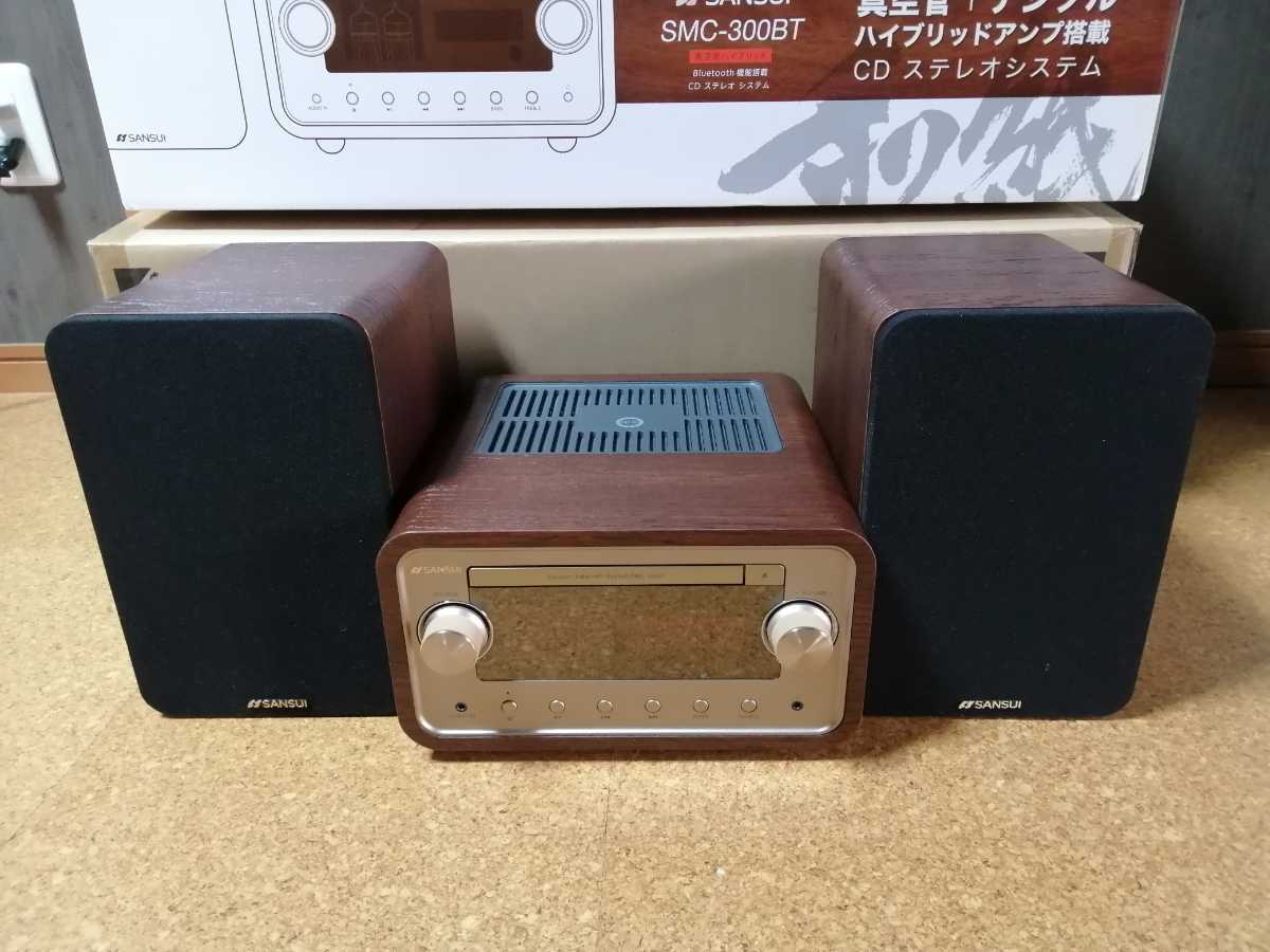 新着商品】 SMC-300BT SANSUI Bluetooth対応CDステレオシステム コンポ