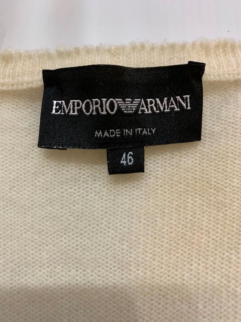 EMPORIO ARMANI エンポリオアルマーニ　カシミヤ100% ダメージ加工セーター　46サイズ_画像4