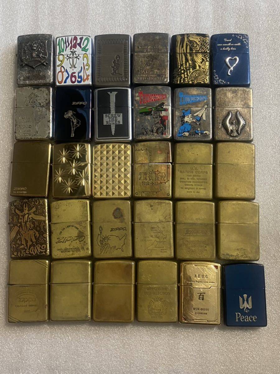ヴィンテージ zippo ジッポ ライター ゴールド オイルライター - 通販