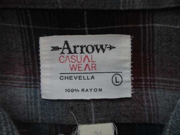 激レア 》 好配色 《60'sビンテージ 》USA製 【アロー・Arrow 激レア 》 好配色 《60'sビンテージ 》USA製 【アロー・Arrow