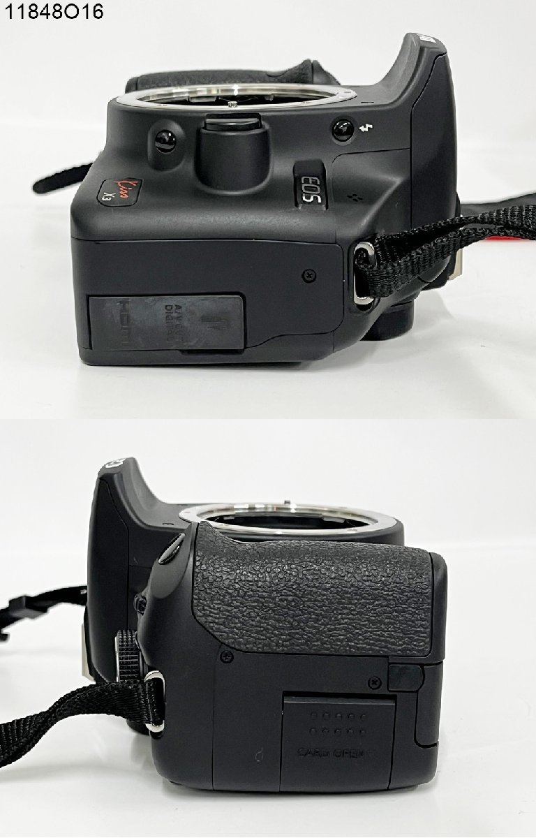 ★シャッターOK◎ Canon キャノン EOS Kiss X3 ダブルズームキット EF-S 18-55mm 1:3.5-5.6 55-250mm 1:4-5.6 デジタル一眼 11848O16-14_画像4