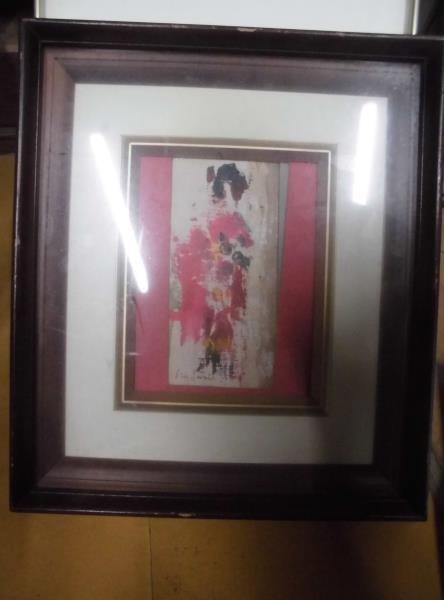 絵7899木－油絵　「お人形」　　約30×33cm