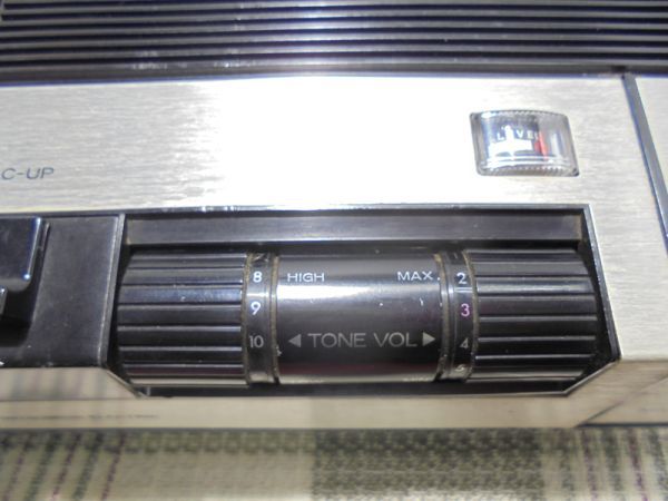 レトロ 三菱 カセットテープレコーダー T-640 ／ベルト交換済みの画像7