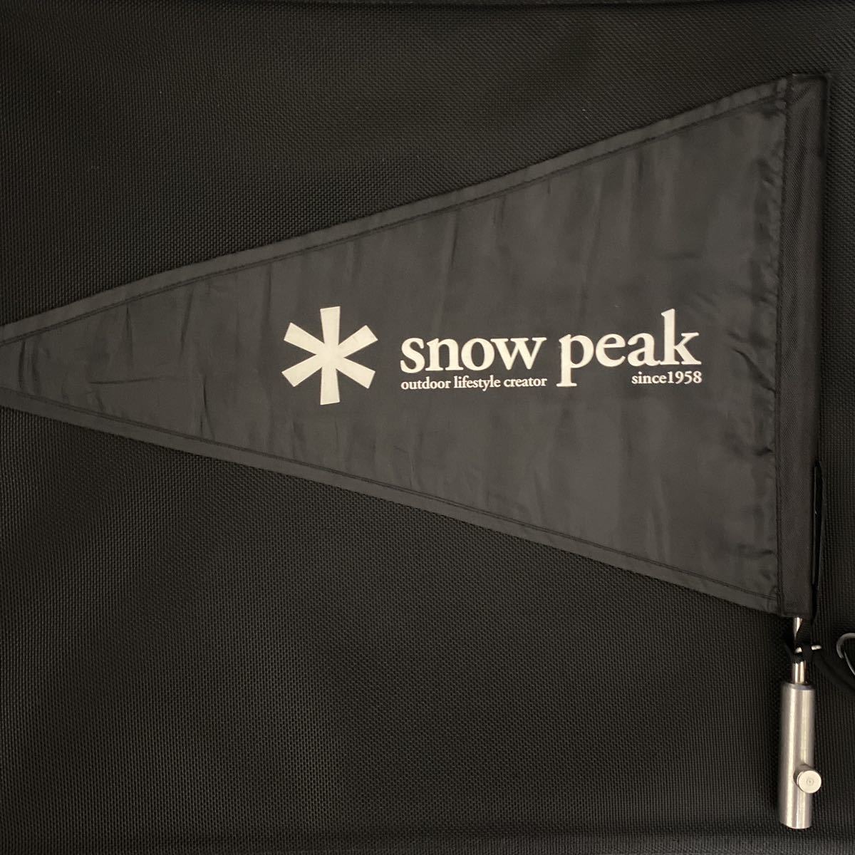 スノーピーク snow peak タープフラッグ UG-445BK 中古品 廃盤品 限定品 希少 レア 送料無料