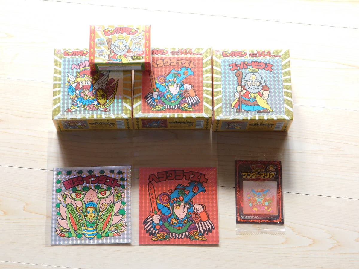 m☆新品☆ビックリマンパズル4種+ビックリマンシール
