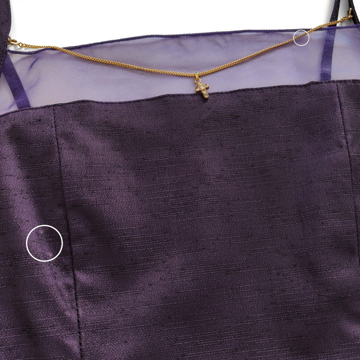 美品 ヴィンテージ セットアップ ロングワンピース スーツ テーラードジャケット 台形スカート オーガンジー パープル 紫 金