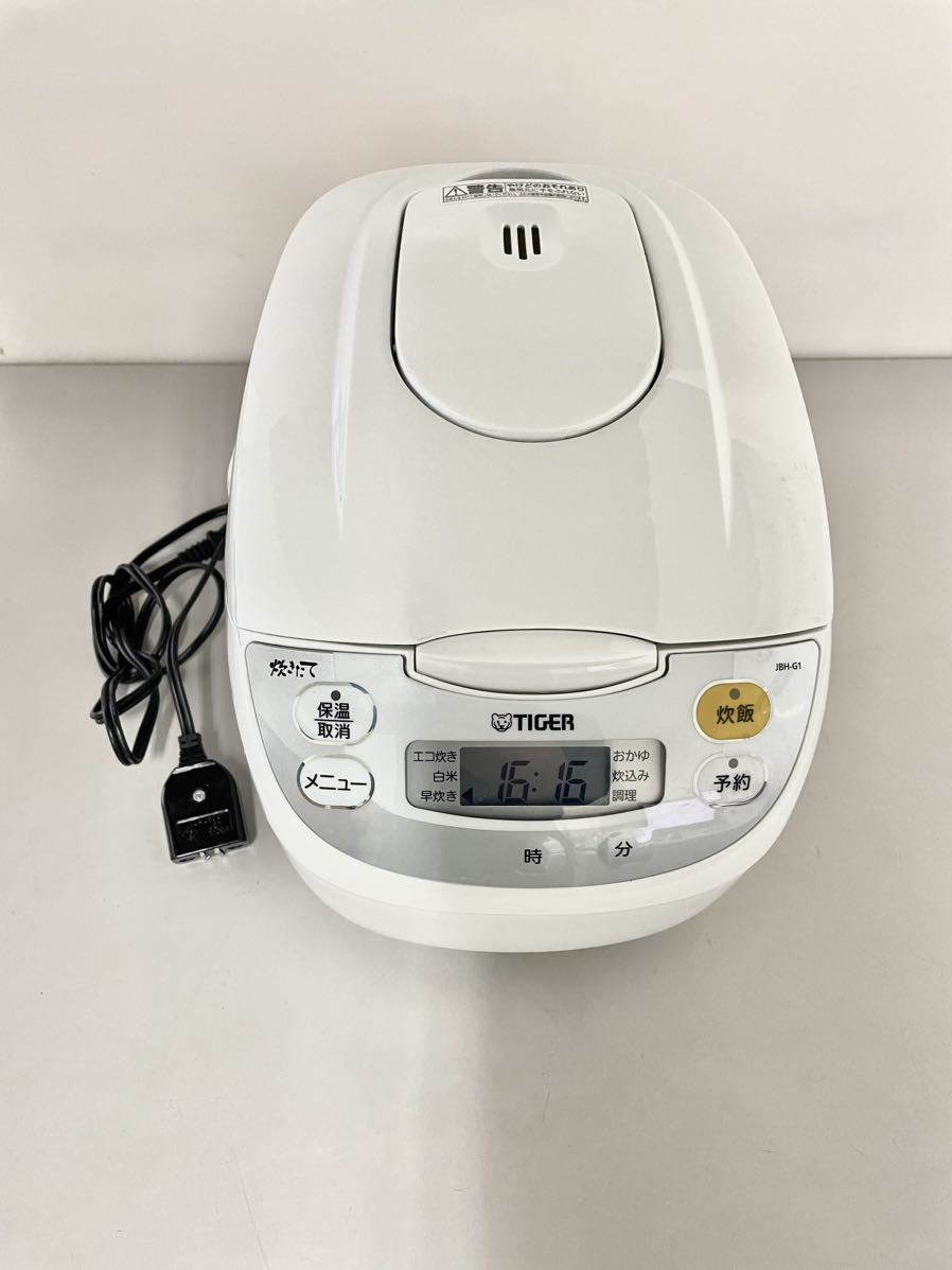 全国組立設置無料 炊飯器 タイガー JBH-G102W 炊きたて ホワイト 5.5合