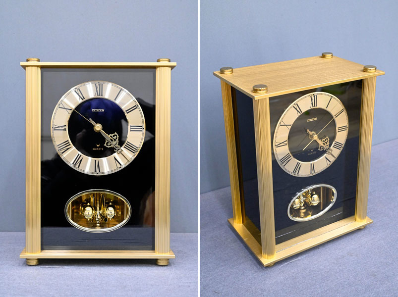 EZ30 未使用 保管品 当時の高級時計 レトロ シチズン 置き時計 置時計 ゴールド 金 リズム時計 ロココ調の画像1