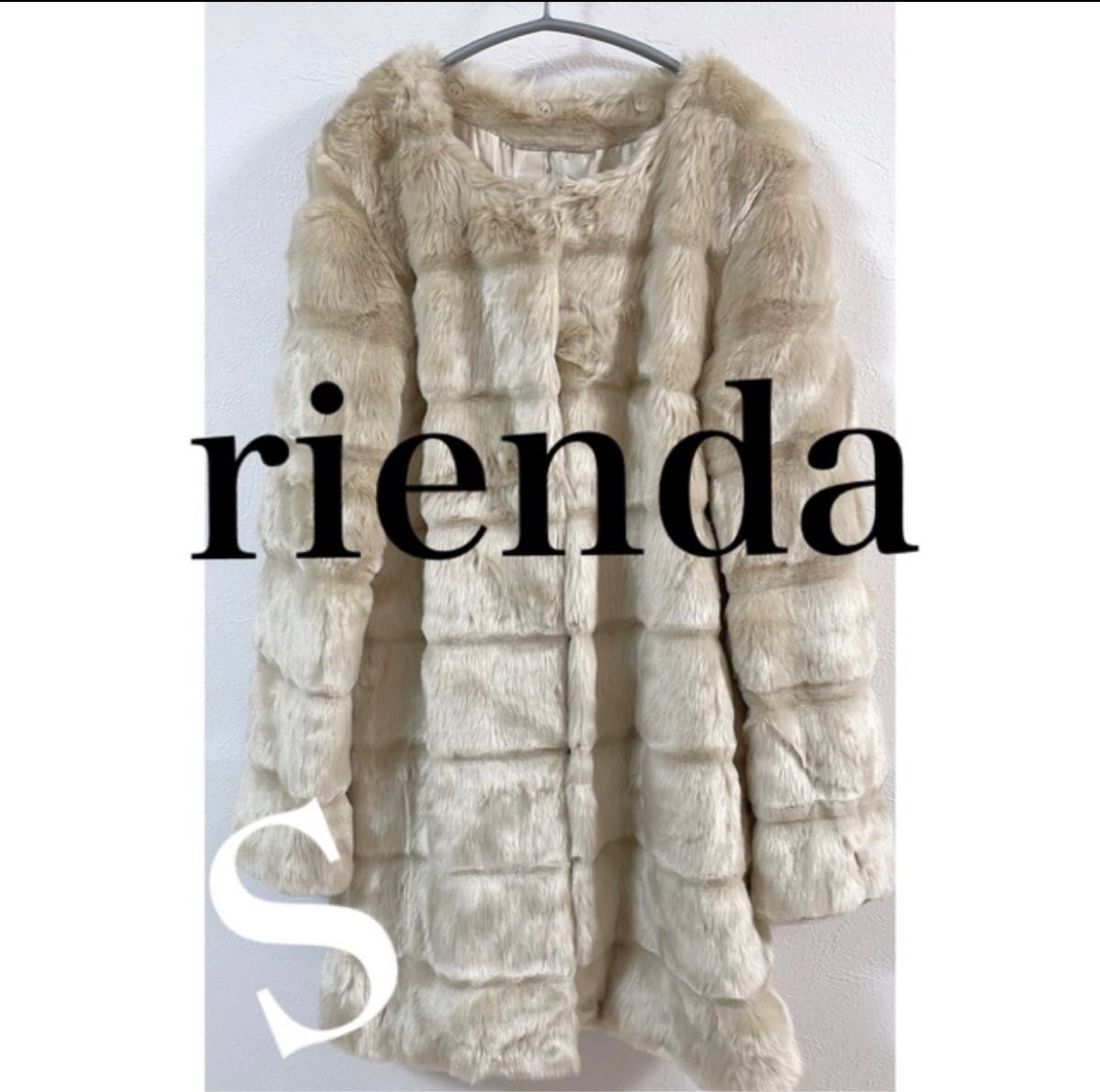 rienda  リエンダ   フェイクファーコート  S