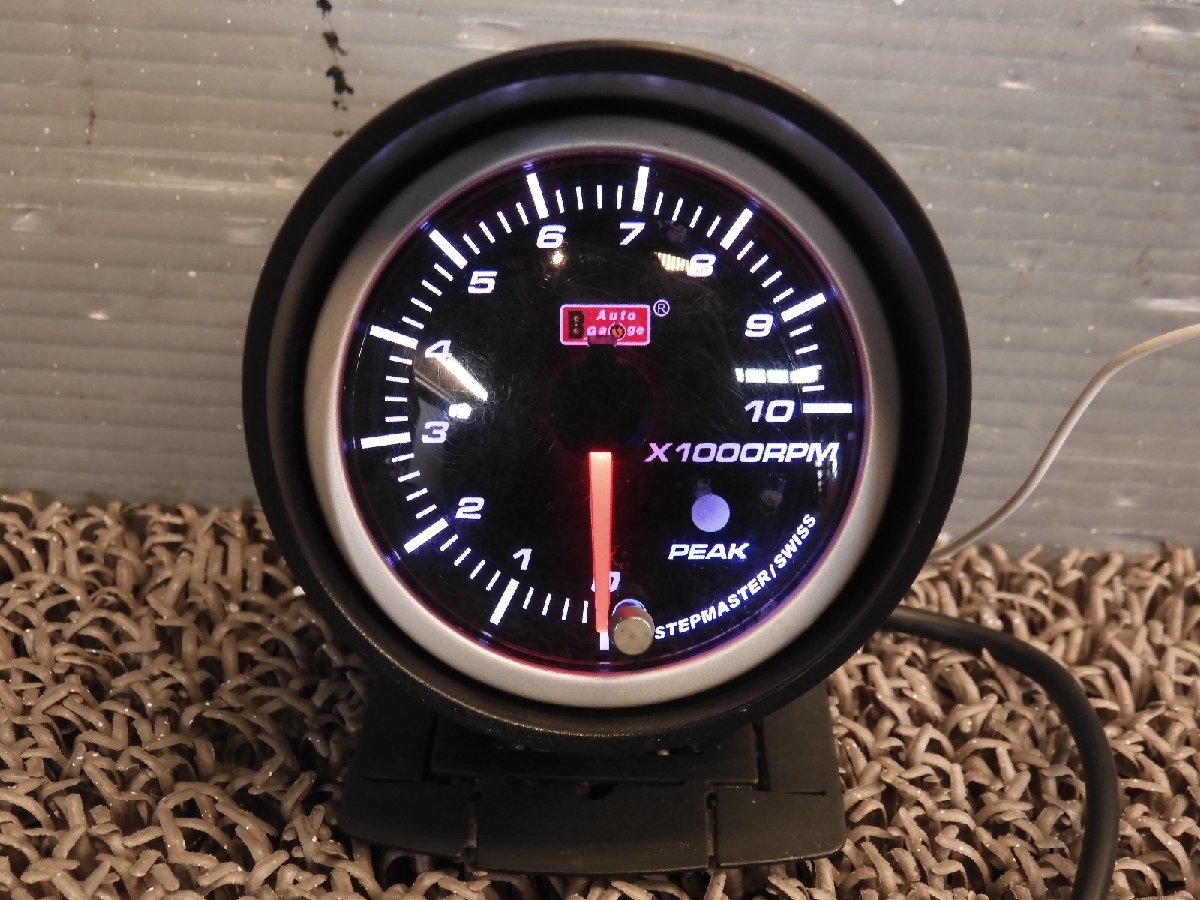6954 auto gauge tachometer 60mm red / white 