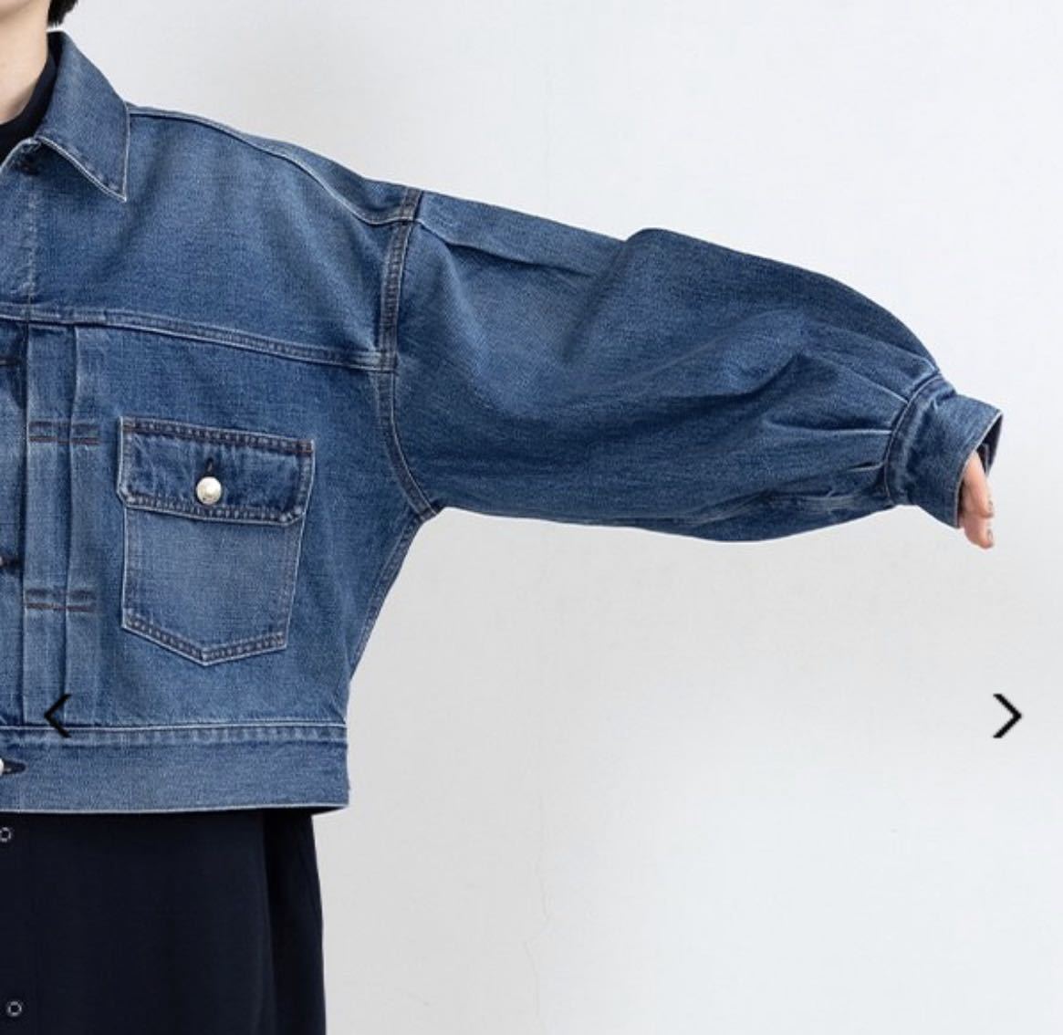 新品 HYKE ハイク BALLOON SLEEVE DENIM JACKET/TYPE2 バルーンスリーブ デニムジャケット サイズ2 Gジャン