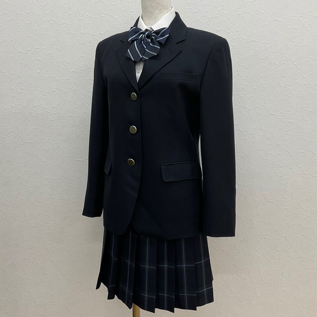 贈る結婚祝い (中古) US693-2 東京都 /校章付/M/W66/Kanko 4点セット 雪谷高校 学生服