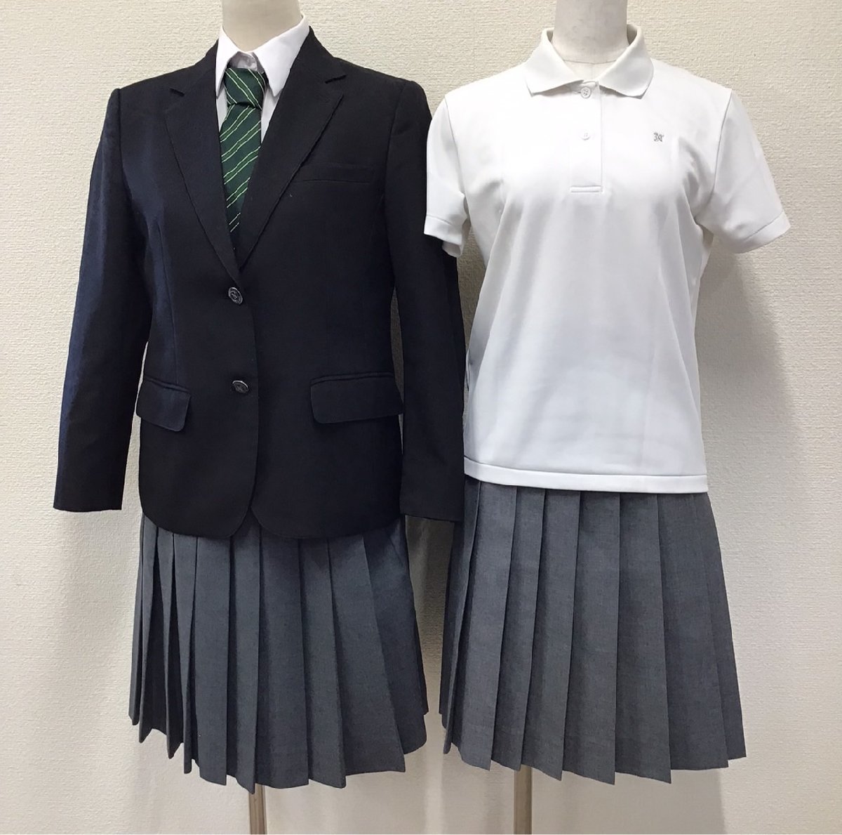 T)O810 (中古) 群馬県 西邑楽高校 7点セット /160A/W66/ブレザー T)O810 (中古) 群馬県 西邑楽高校 7点セット /160A/W66/ブレザー