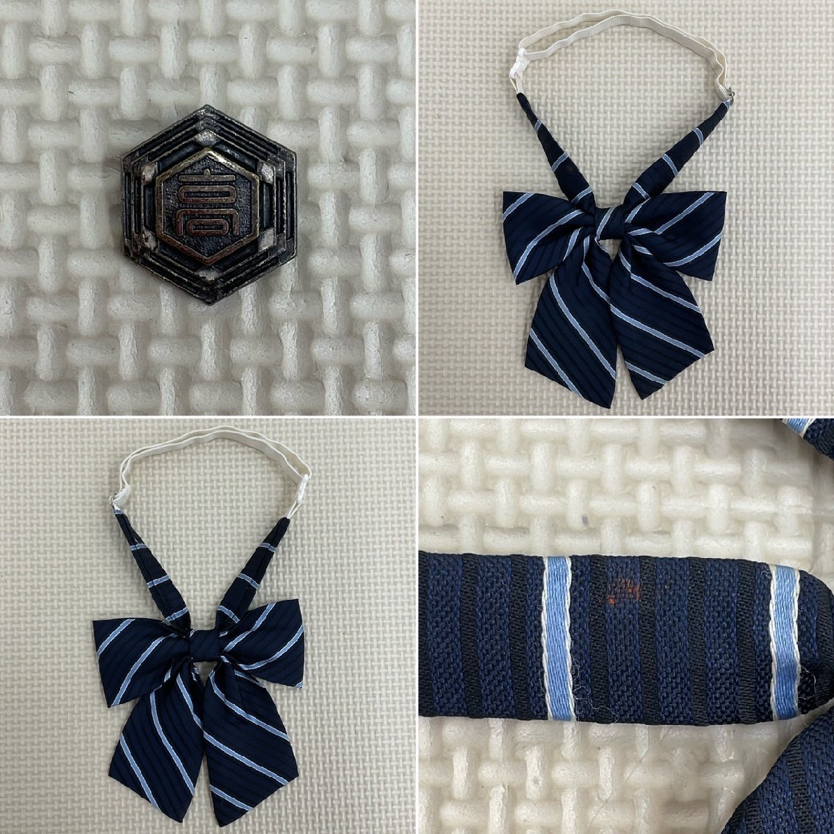 US693-2 (中古) 東京都 雪谷高校 4点セット /校章付/M/W66/Kanko US693-2 (中古) 東京都 雪谷高校 4点セット /校章付/M/W66/Kanko
