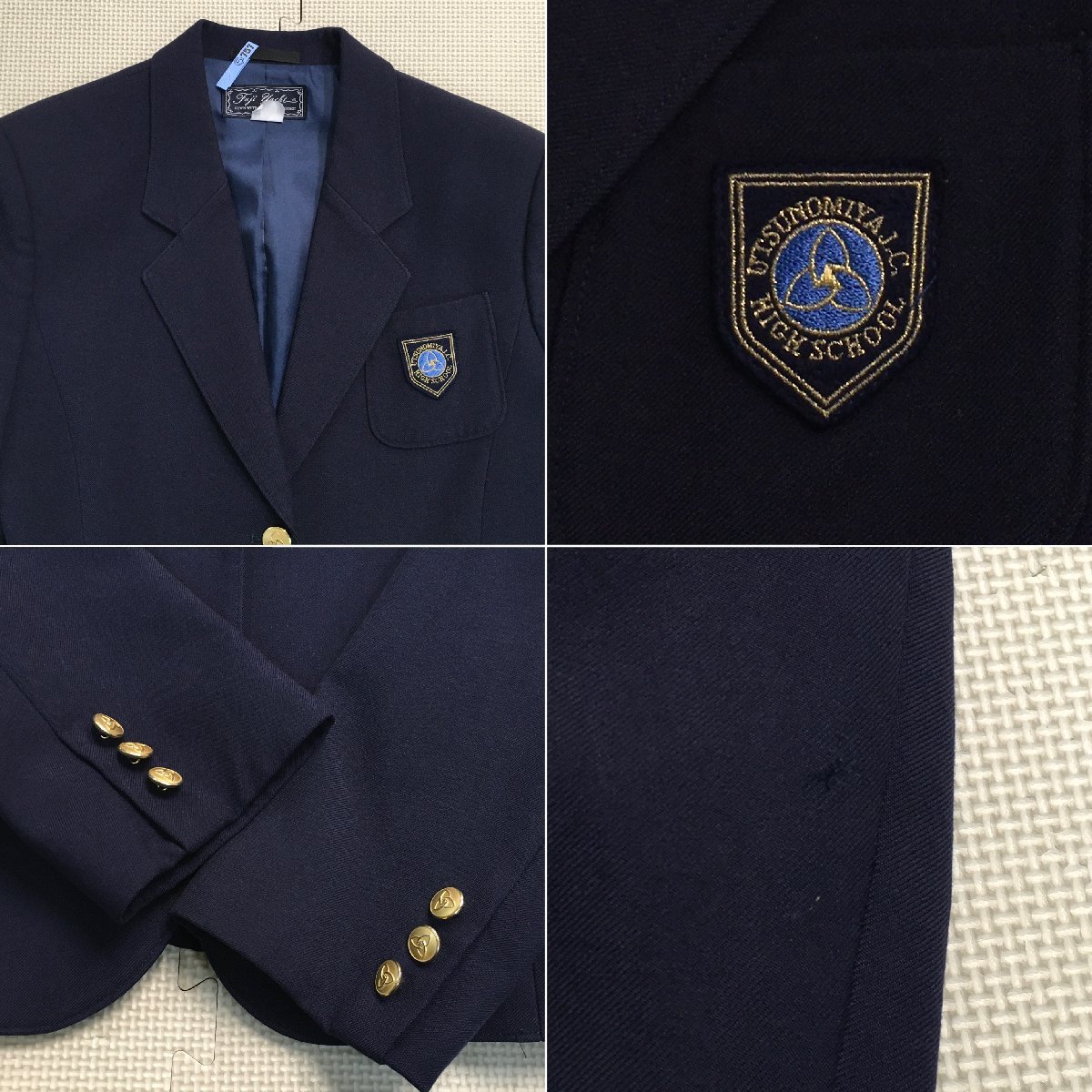 AT21-1(中古)栃木県 宇都宮短期大学附属高校 7点セット /165A/EL AT21-1(中古)栃木県 宇都宮短期大学附属高校 7点セット /165A/EL