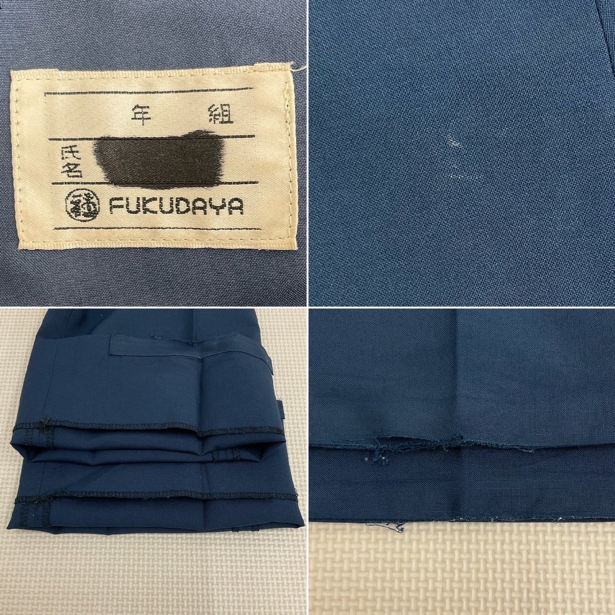 UT221-3 (中古) 栃木県 宇都宮北高校 男子学生服 8点セット /校章付/旧制服/M/A160/A170/W76/ブレザー/シャツ/ズボン/ネクタイ/夏冬/制服/_画像9