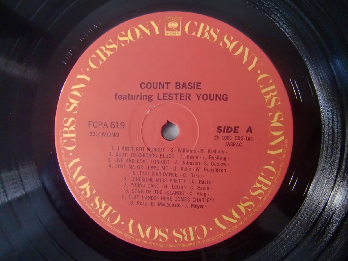 COUNT BASIE カウント・ベイシー featuring LESTER YOUNG レスター・ヤング - Harry Edison - Back Clayton - The Great Jazz Collection -_画像6