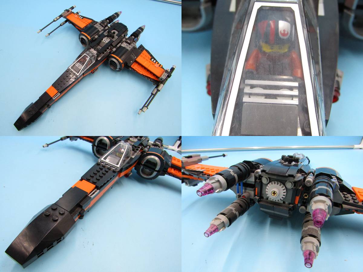 JN004 レゴ LEGO スターウォーズ バイク  戦闘機 fig セットの画像7