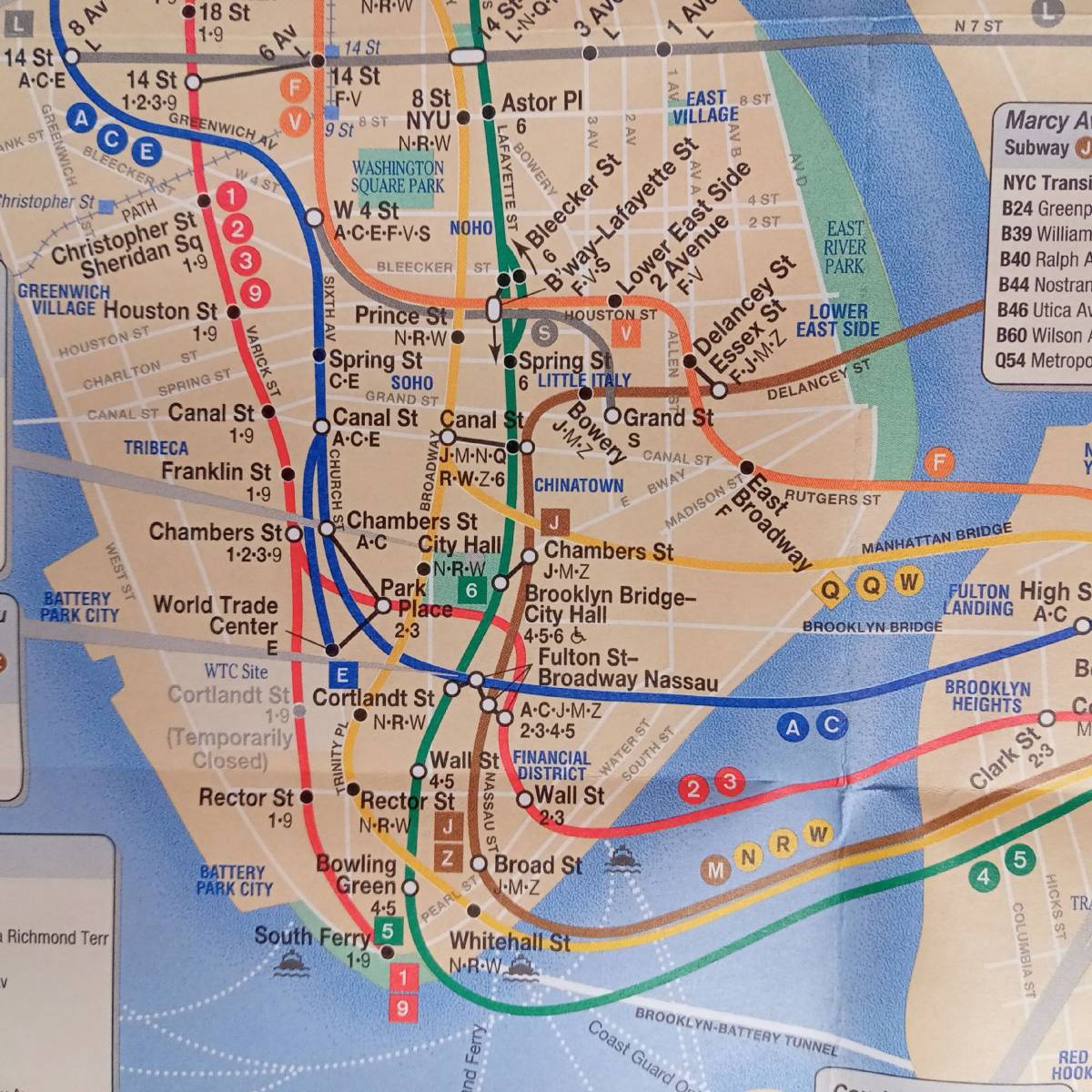 ニューヨーク 地図 マンハッタン ダウンタウン 2001年版 超細密 鳥瞰図