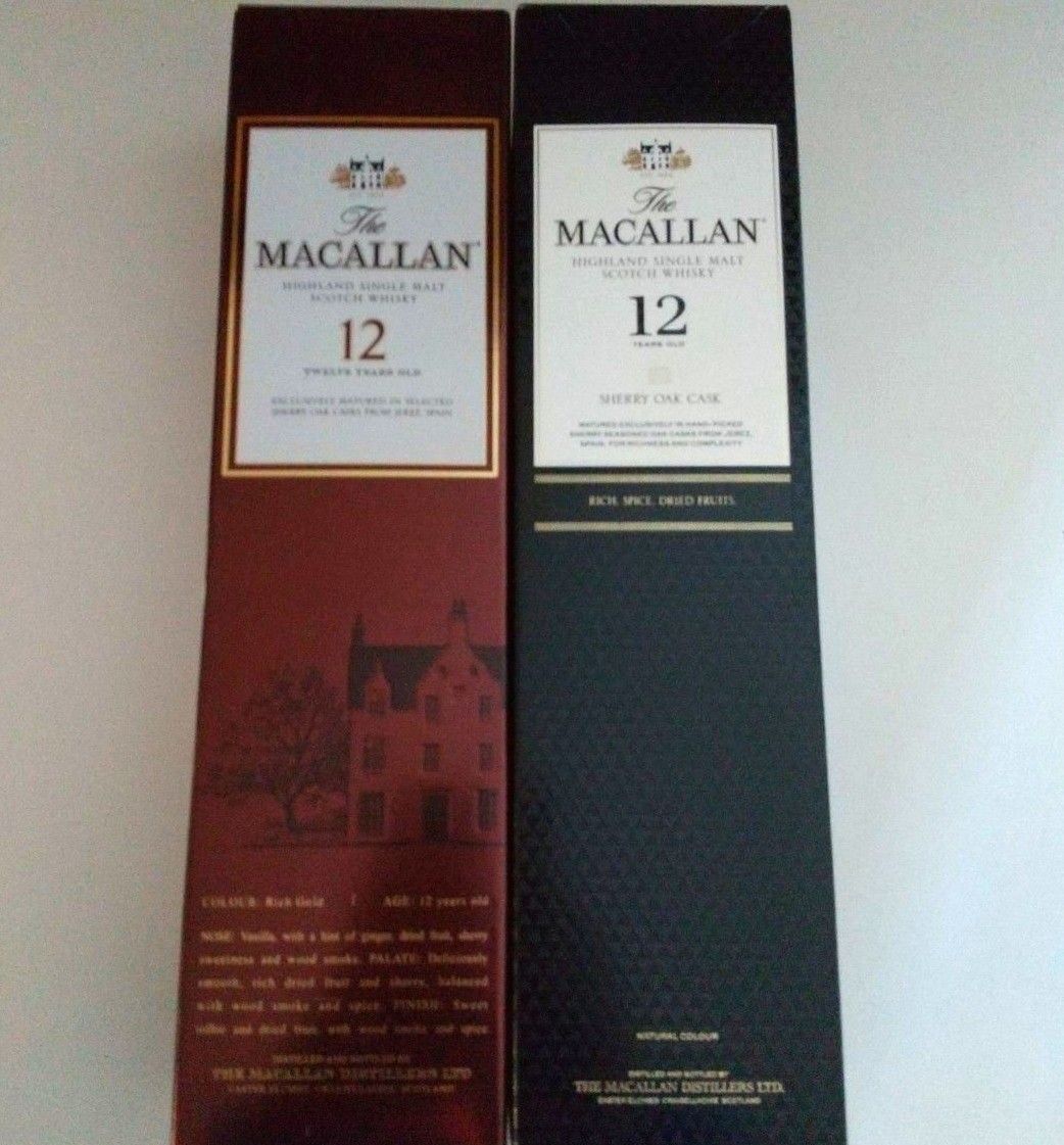 マッカラン シェリーオークカスク旧新12年ボトル700ml黒箱赤箱付 マッカラン シェリーオークカスク旧新12年ボトル700ml黒箱赤箱付