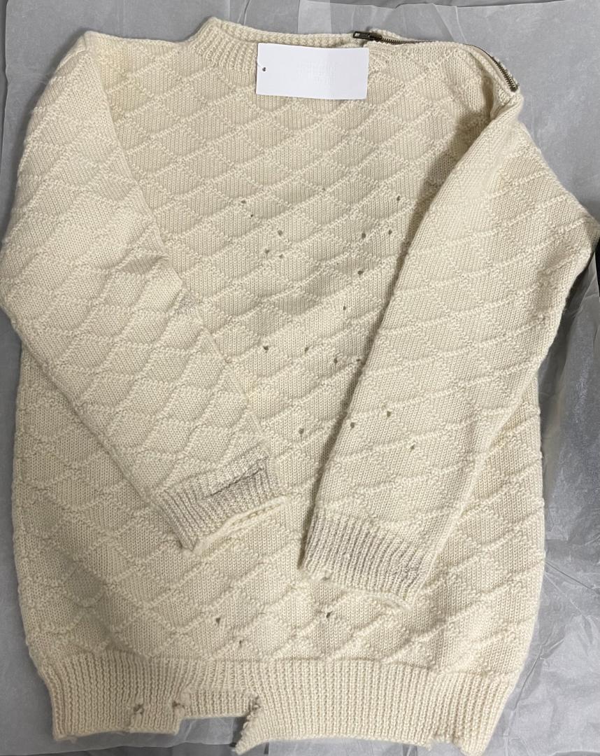 通販でクリスマス ケーブル ディストレスド MARGIELA MAISON セーター