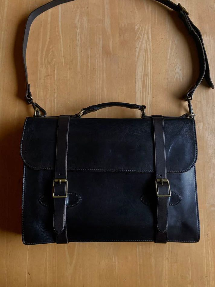 トップシークレット 新品 RRL CORBIN MESSENGER BAG イタリアンレザー