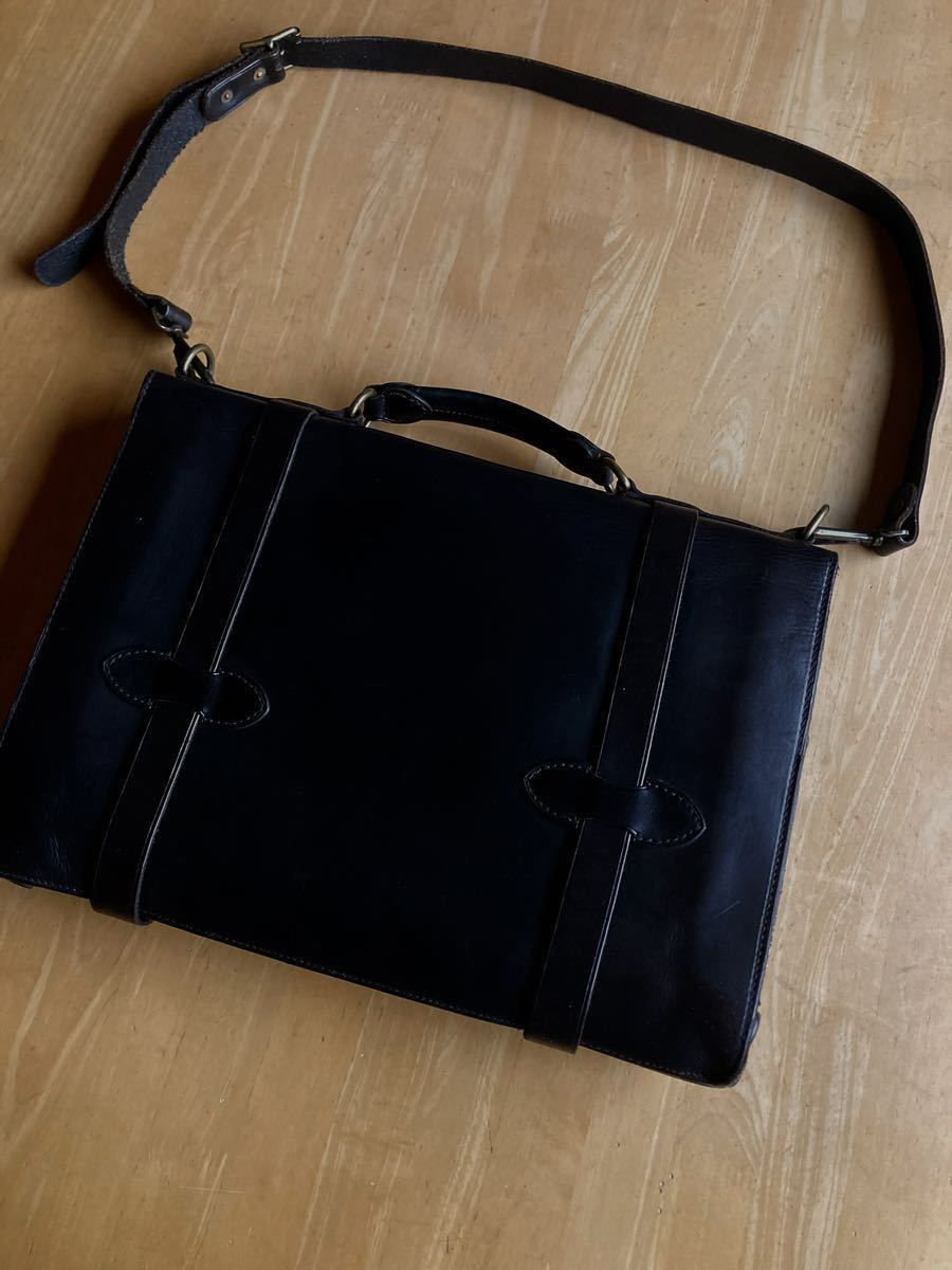 最新入荷】 RRL Corbin Leather Messenger Bag OS econet.bi